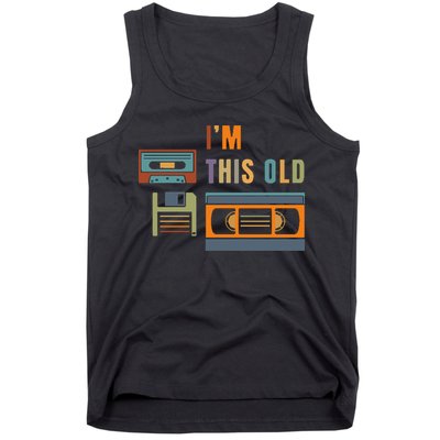 I'm This Old Retro Throwback Birthday Tank Top