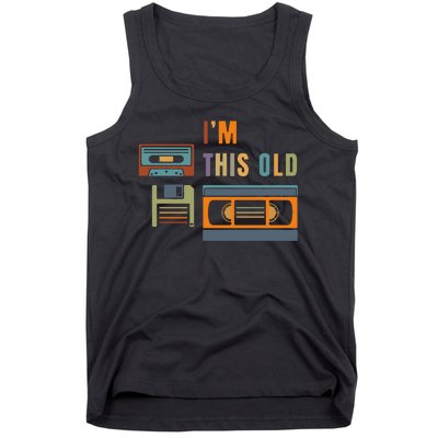 I'm This Old Retro Throwback Birthday Tank Top