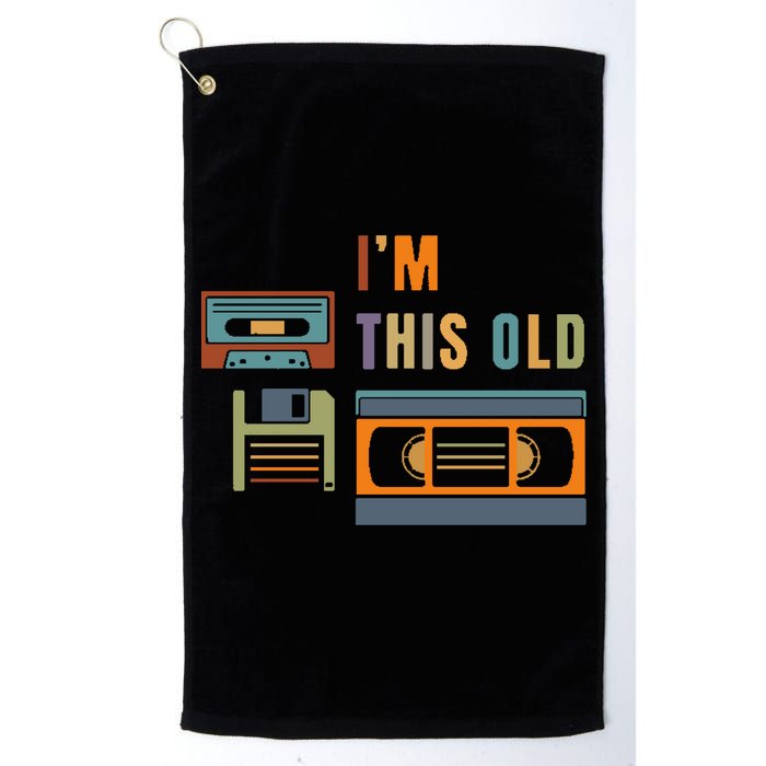 I'm This Old Retro Throwback Birthday Golf Towel