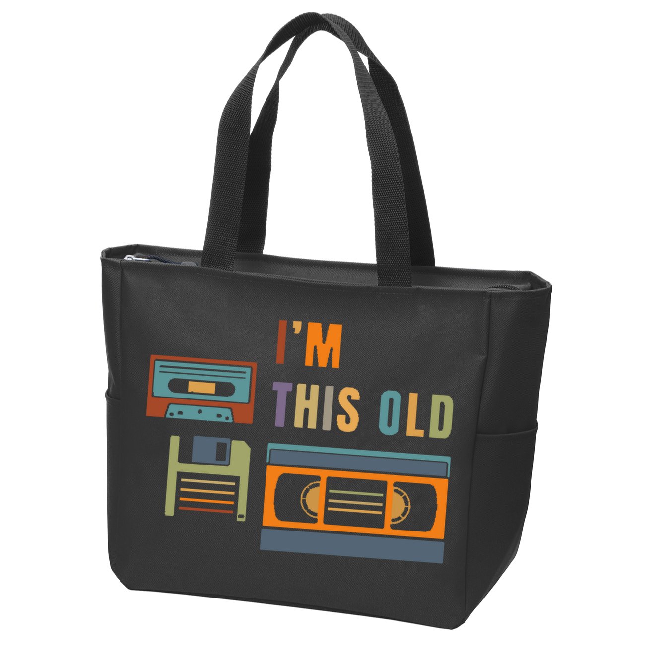 I'm This Old Retro Throwback Birthday Zip Tote Bag