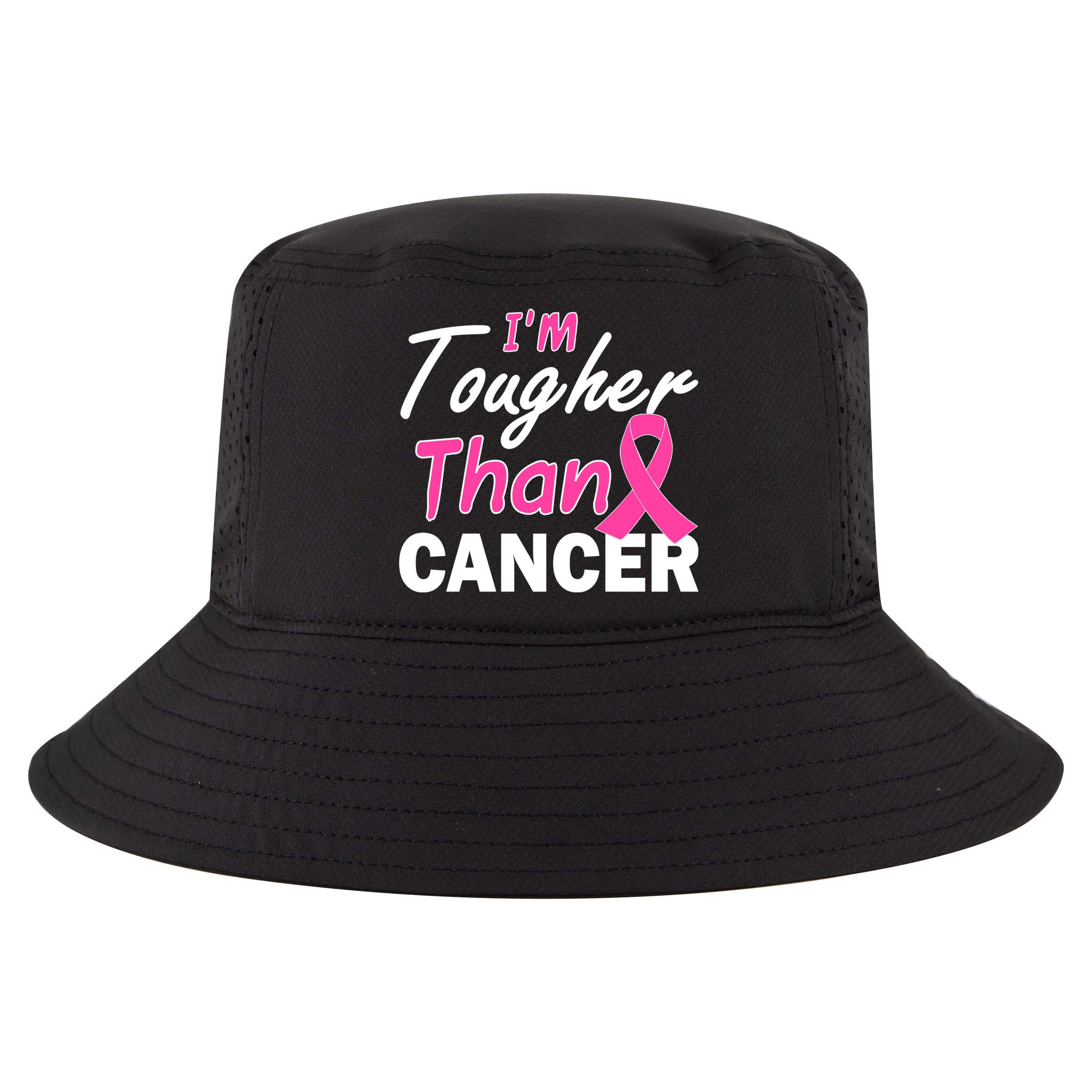 I'm Tougher Than Cancer Cool Comfort Performance Bucket Hat