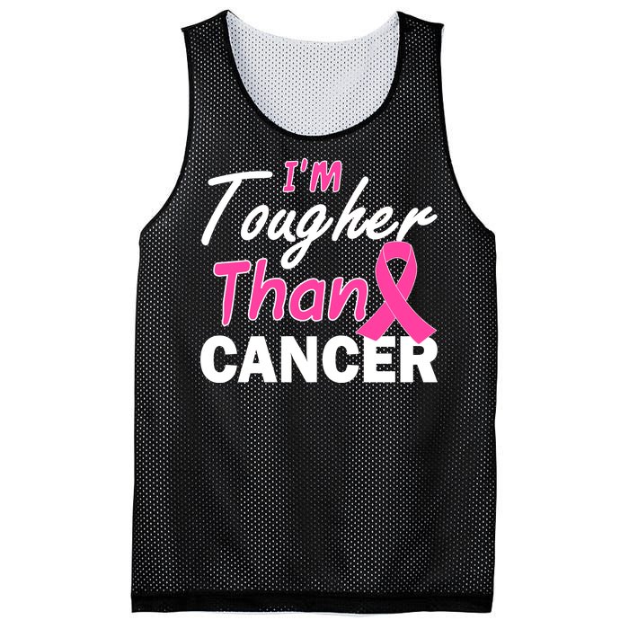 I'm Tougher Than Cancer Mesh Reversible Basketball Jersey Tank