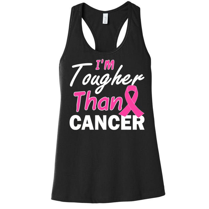 I'm Tougher Than Cancer Women's Racerback Tank