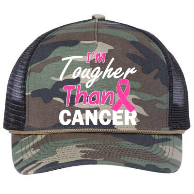 I'm Tougher Than Cancer Retro Rope Trucker Hat Cap