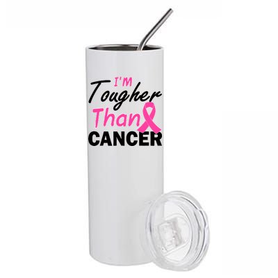 I'm Tougher Than Cancer Stainless Steel Tumbler