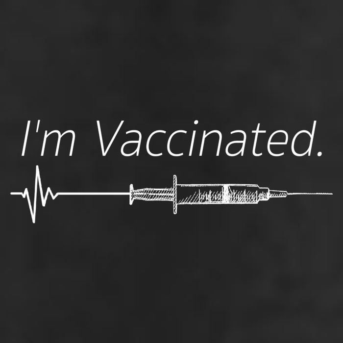 I'm Vaccinated Shot 7 Panel Mesh Trucker Snapback Hat