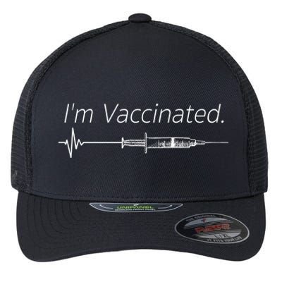 I'm Vaccinated Shot Flexfit Unipanel Trucker Cap