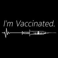 I'm Vaccinated Shot Drawstring Bag