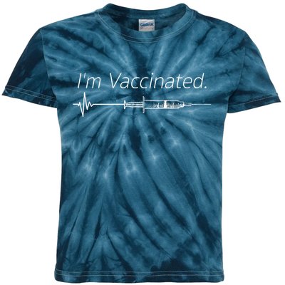 I'm Vaccinated Shot Kids Tie-Dye T-Shirt