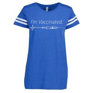 I'm Vaccinated Shot Enza Ladies Jersey Football T-Shirt