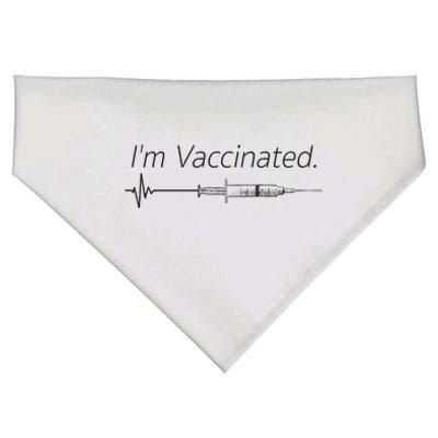 I'm Vaccinated Shot USA-Made Doggie Bandana