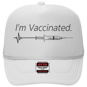 I'm Vaccinated Shot High Crown Mesh Back Trucker Hat