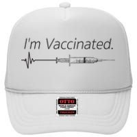 I'm Vaccinated Shot High Crown Mesh Back Trucker Hat