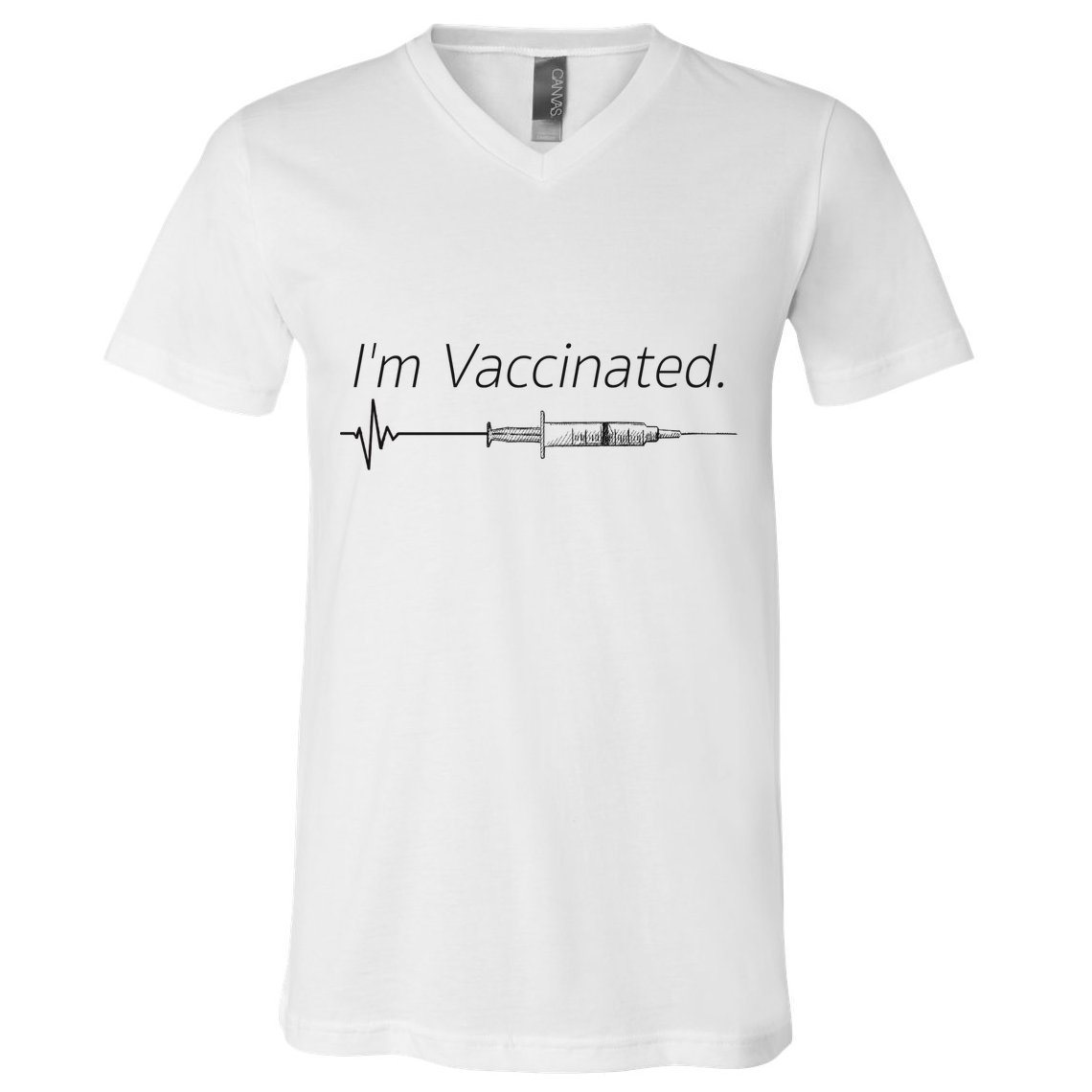 I'm Vaccinated Shot V-Neck T-Shirt