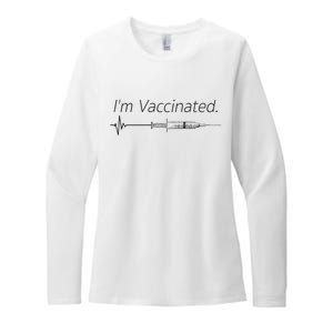 I'm Vaccinated Shot Womens CVC Long Sleeve Shirt