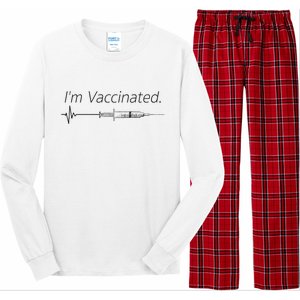 I'm Vaccinated Shot Long Sleeve Pajama Set