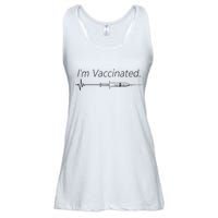 I'm Vaccinated Shot Ladies Essential Flowy Tank