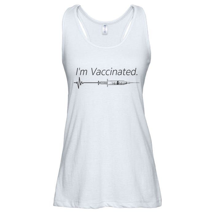 I'm Vaccinated Shot Ladies Essential Flowy Tank