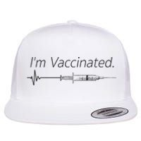 I'm Vaccinated Shot Flat Bill Trucker Hat