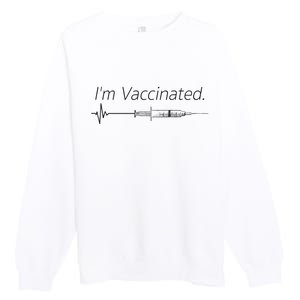 I'm Vaccinated Shot Premium Crewneck Sweatshirt