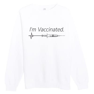 I'm Vaccinated Shot Premium Crewneck Sweatshirt