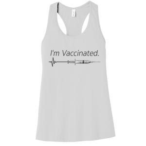 I'm Vaccinated Shot Women's Racerback Tank