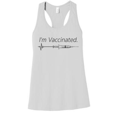 I'm Vaccinated Shot Women's Racerback Tank