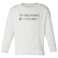 I'm Vaccinated Shot Toddler Long Sleeve Shirt