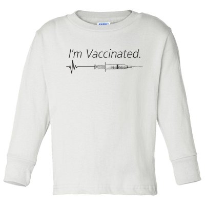 I'm Vaccinated Shot Toddler Long Sleeve Shirt