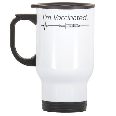 I'm Vaccinated Shot Stainless Steel Travel Mug