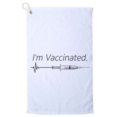 I'm Vaccinated Shot Golf Towel