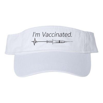 I'm Vaccinated Shot Valucap Bio-Washed Visor