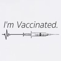 I'm Vaccinated Shot Cropped Pullover Crew