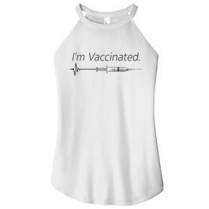 I'm Vaccinated Shot Women's Perfect Tri Rocker Tank