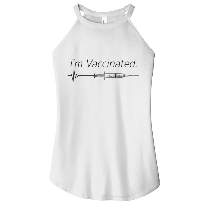 I'm Vaccinated Shot Women's Perfect Tri Rocker Tank