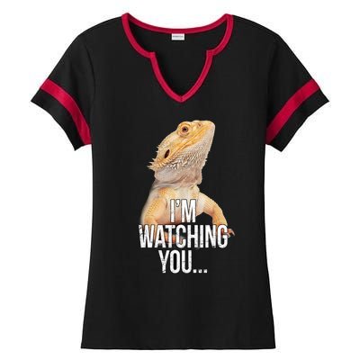 I'm watching you... Ladies Halftime Notch Neck Tee