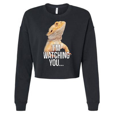 I'm watching you... Cropped Pullover Crew