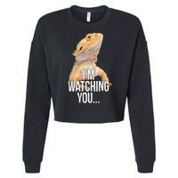 I'm watching you... Cropped Pullover Crew