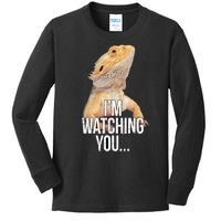 I'm watching you... Kids Long Sleeve Shirt