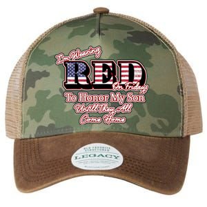 I'm Wearing Red On Fridays Until They All Come Home Legacy Tie Dye Trucker Hat