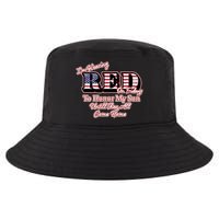 I'm Wearing Red On Fridays Until They All Come Home Cool Comfort Performance Bucket Hat