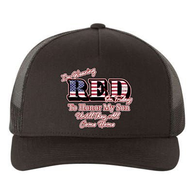 I'm Wearing Red On Fridays Until They All Come Home Yupoong Adult 5-Panel Trucker Hat