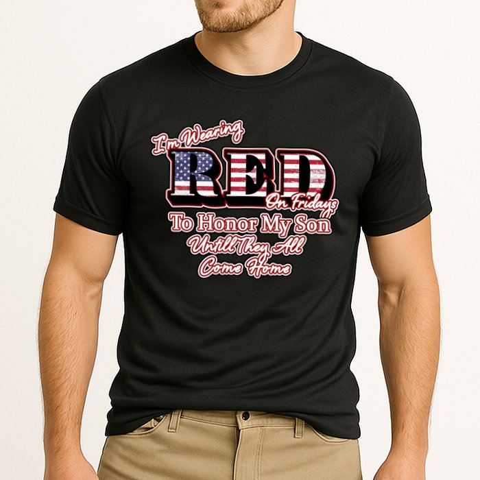 I'm Wearing Red On Fridays Until They All Come Home Performance Shirt