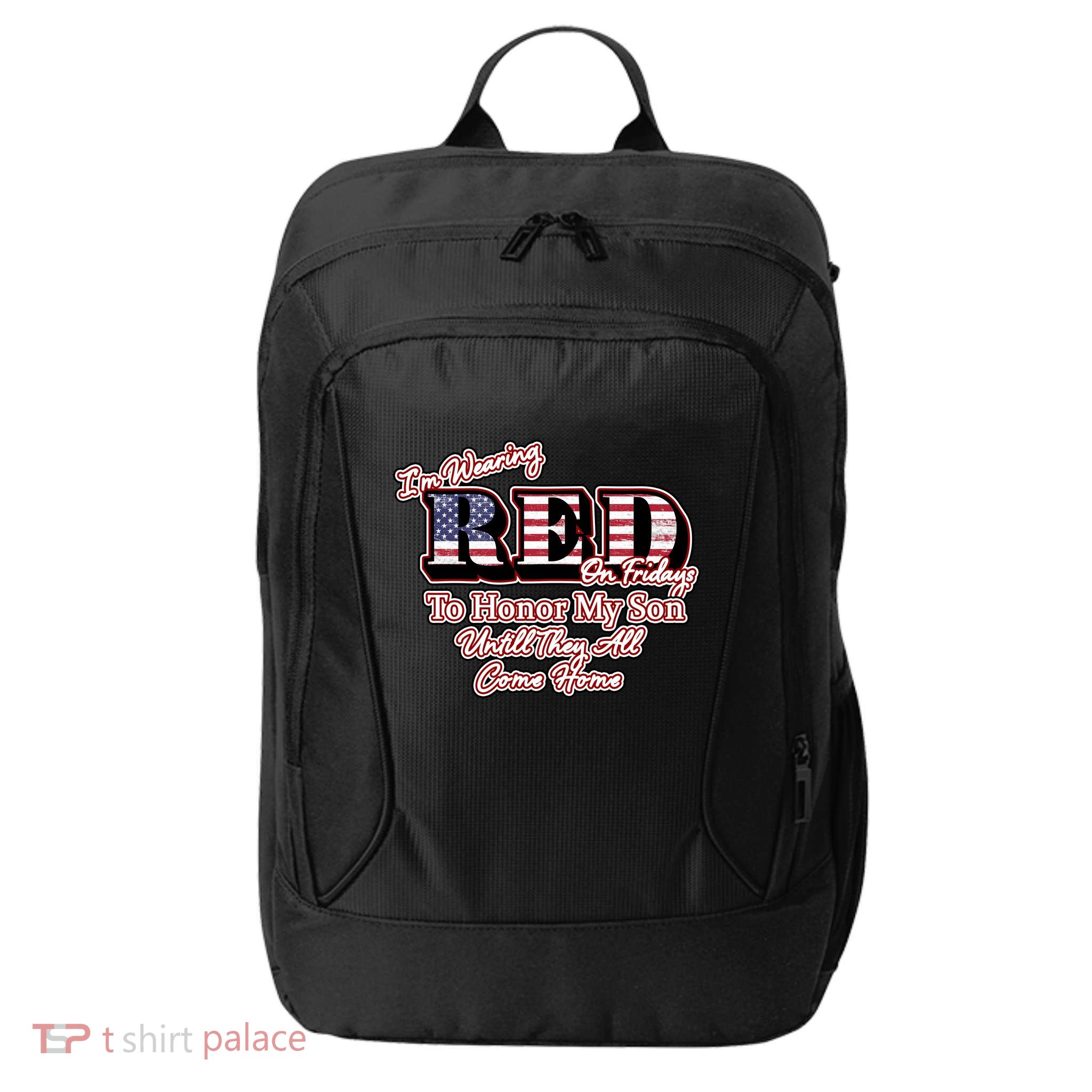 I'm Wearing Red On Fridays Until They All Come Home City Backpack