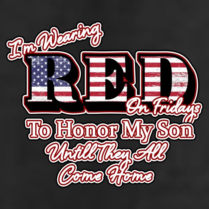 I'm Wearing Red On Fridays Until They All Come Home 12oz Stainless Steel Coffee Mug
