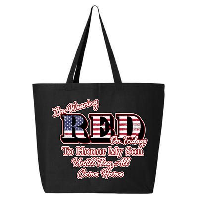 I'm Wearing Red On Fridays Until They All Come Home 25L Jumbo Tote