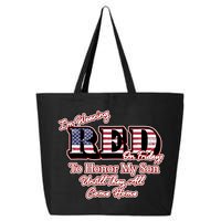 I'm Wearing Red On Fridays Until They All Come Home 25L Jumbo Tote
