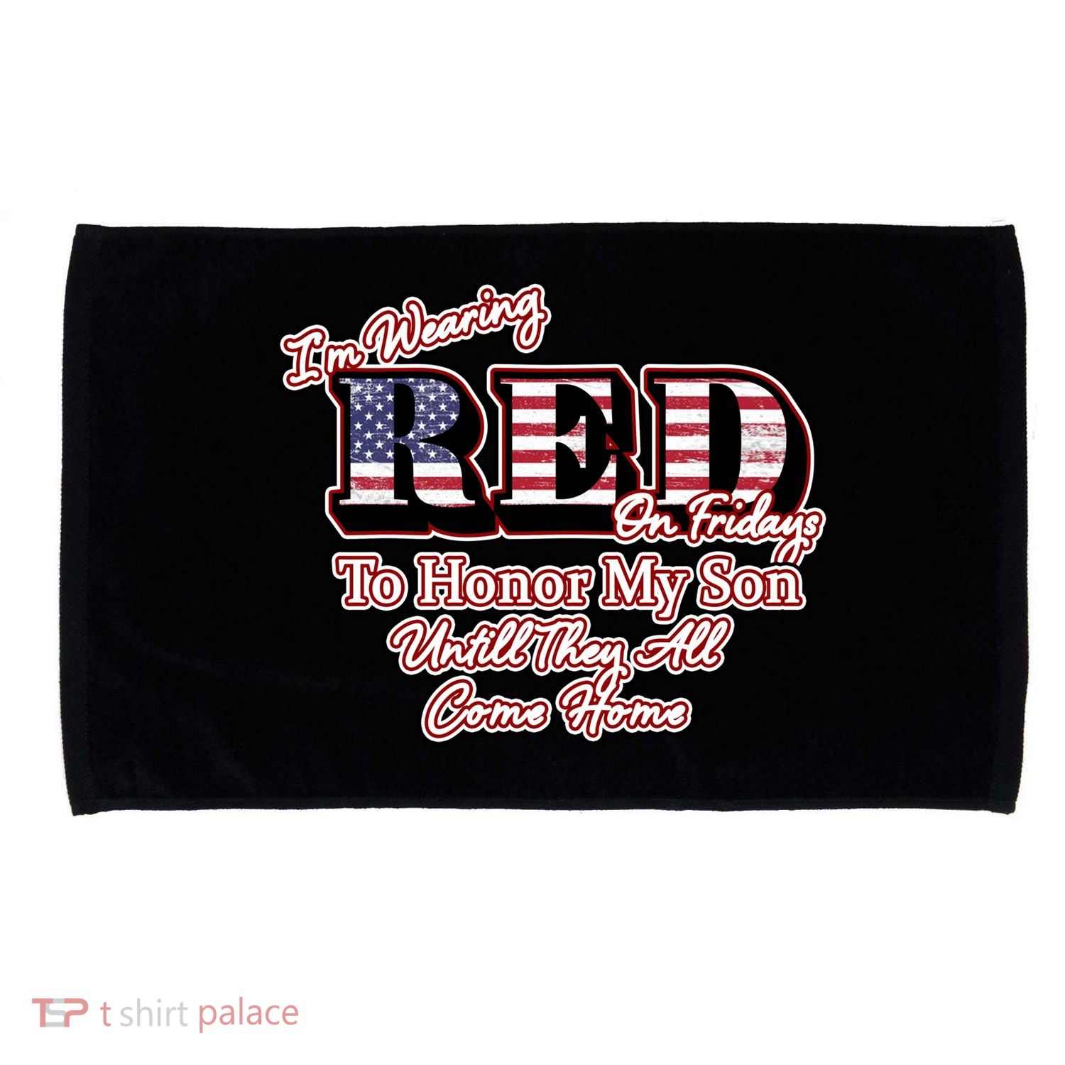 I'm Wearing Red On Fridays Until They All Come Home Microfiber Hand Towel