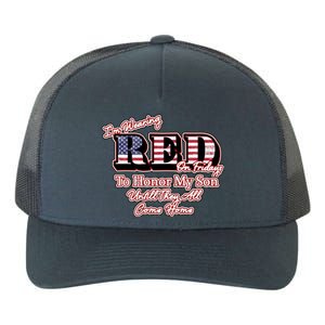 I'm Wearing Red On Fridays Until They All Come Home Yupoong Adult 5-Panel Trucker Hat