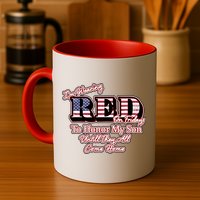 I'm Wearing Red On Fridays Until They All Come Home Mug